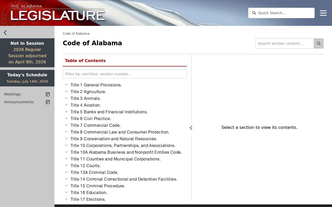 Butler County court records Alabama Code statute access