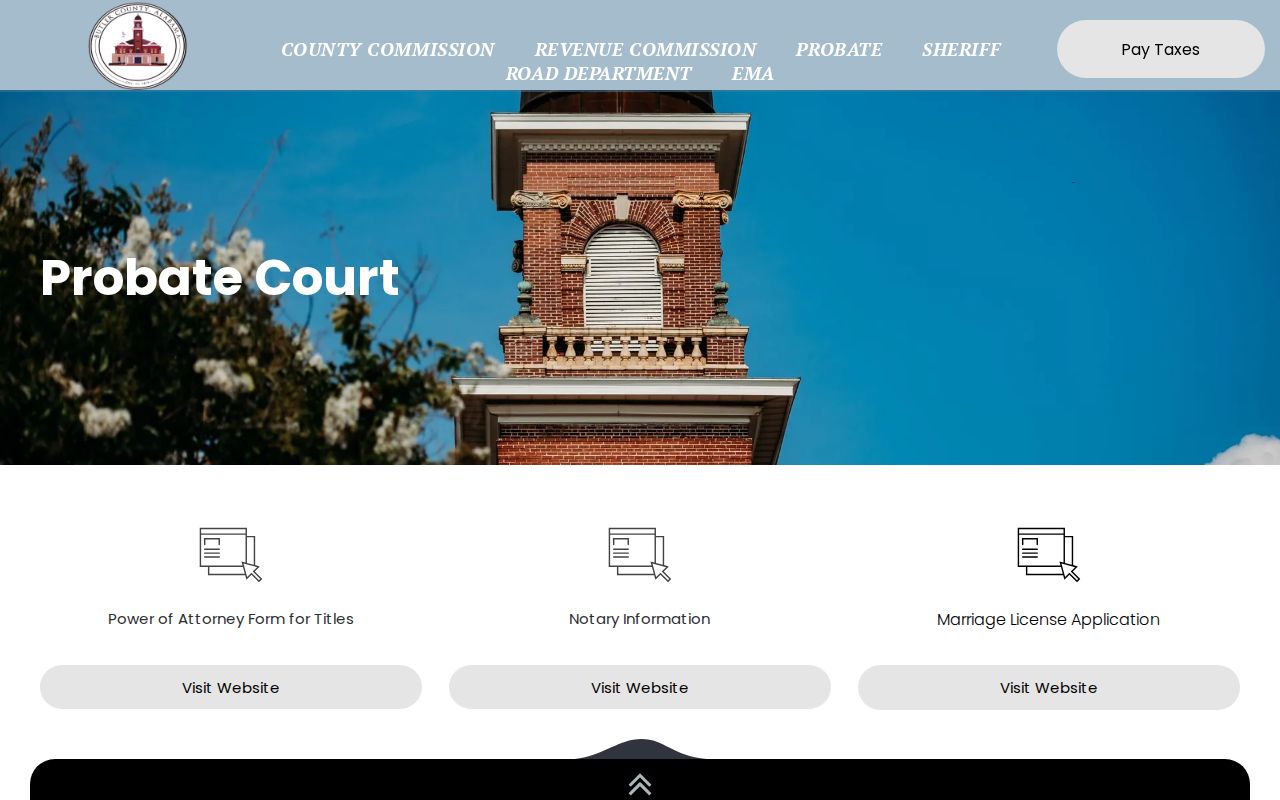Butler County marriage records probate court resource page