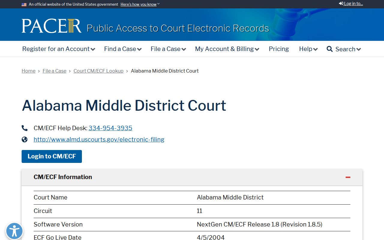 Butler County probate records PACER Alabama Middle District lookup