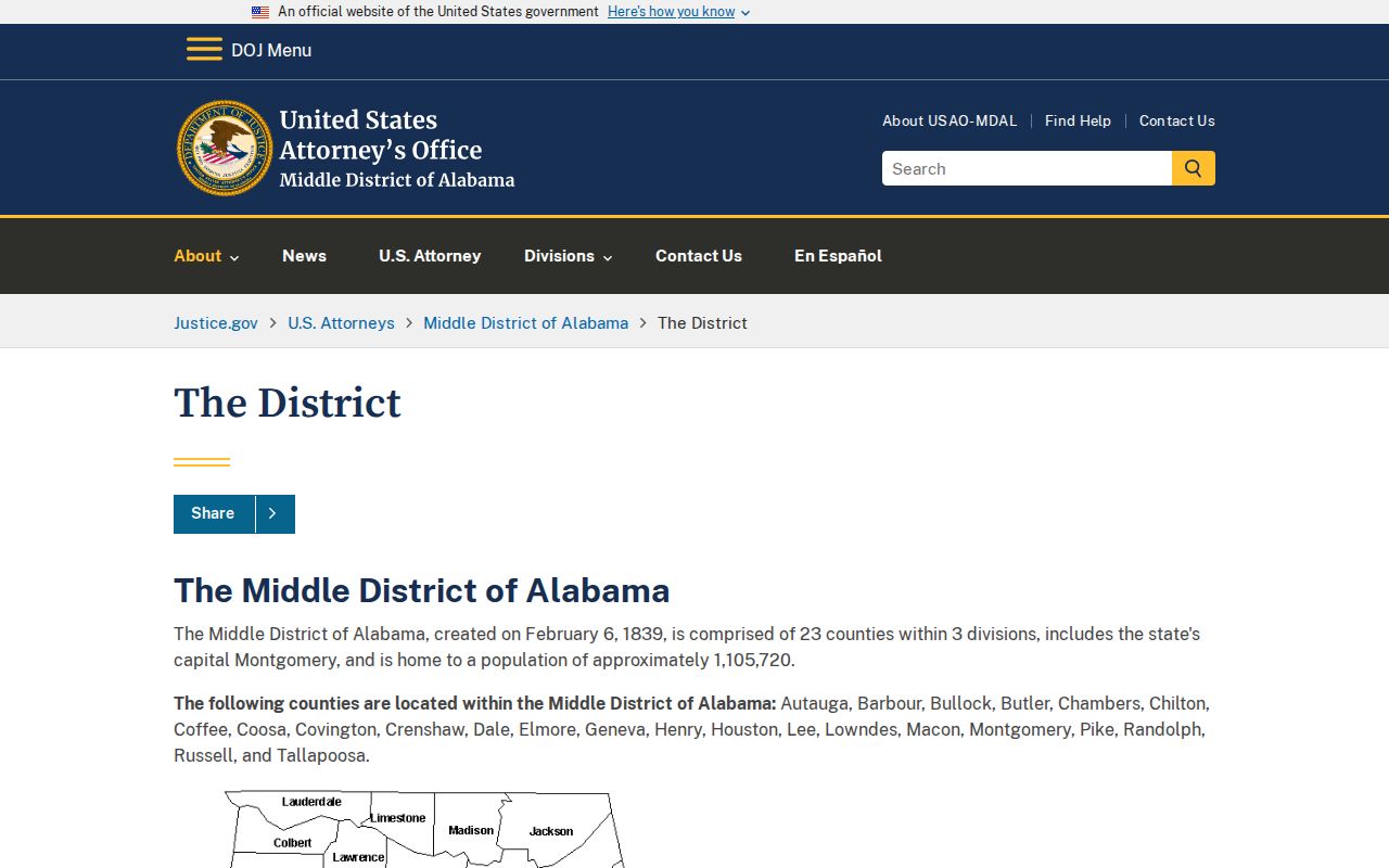 Butler County probate records U.S. Attorney Middle District context